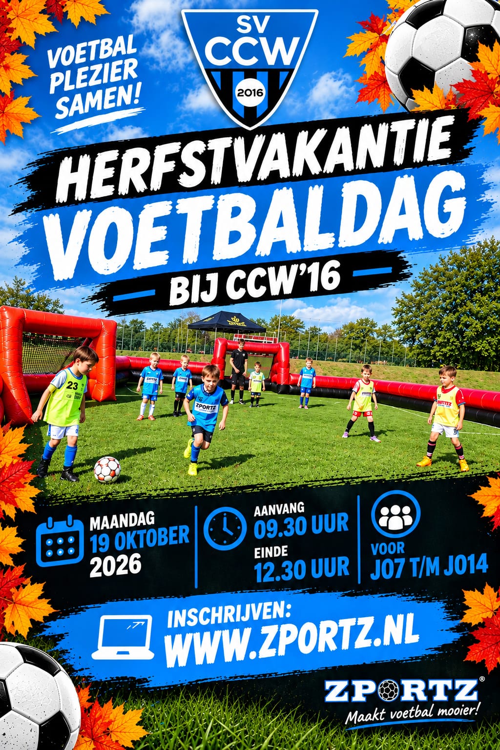 HERFSTVAKANTIE = VOETBALPLEZIER